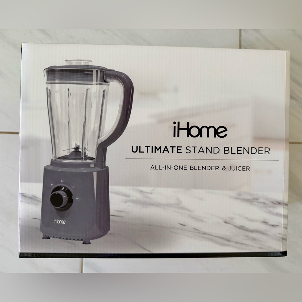 iHome Ultimate Stand Blender in Gray - All-in-One Blender & Juicer - Brand New